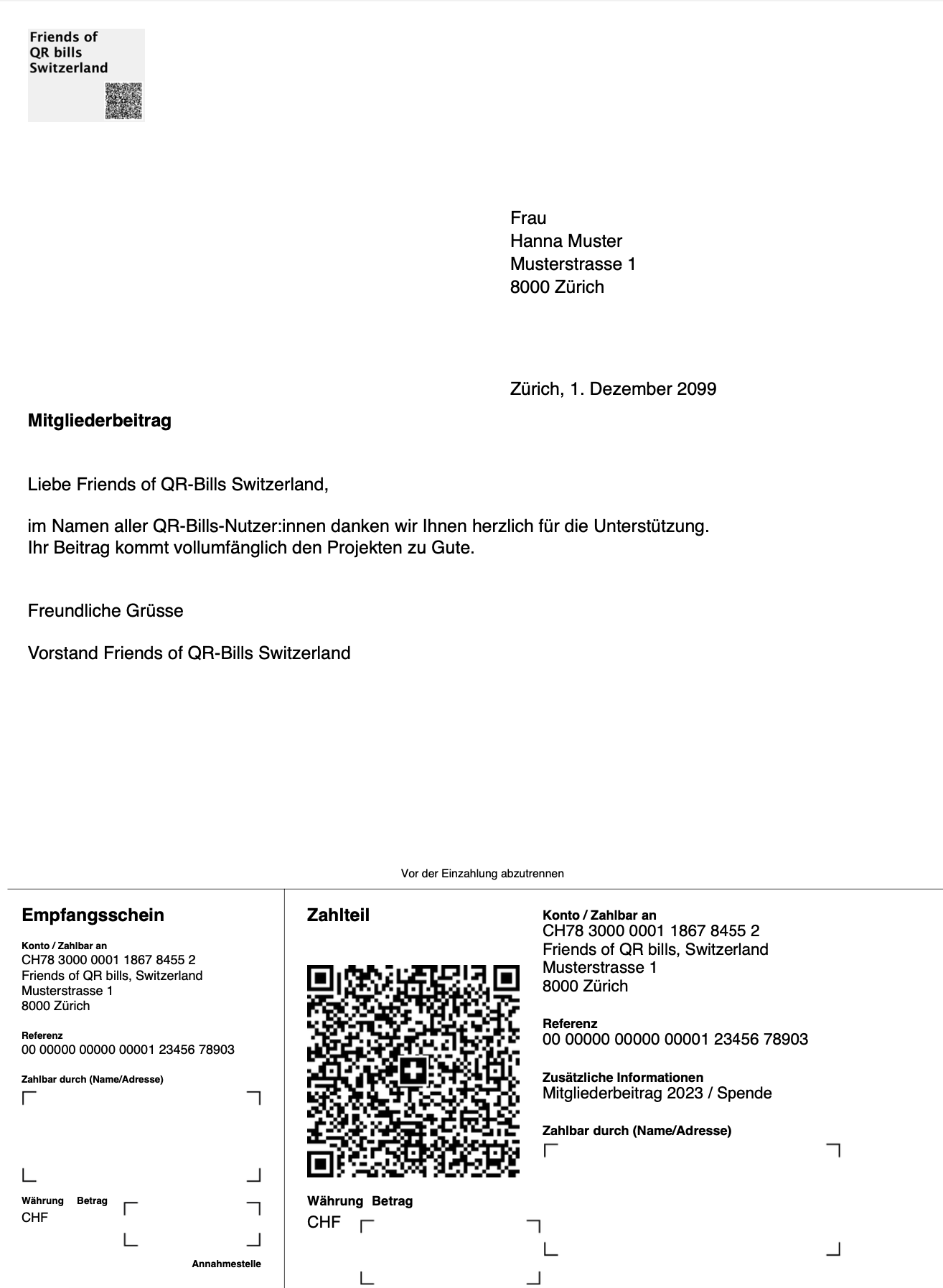 B.1 - Create QR bills PDF 1