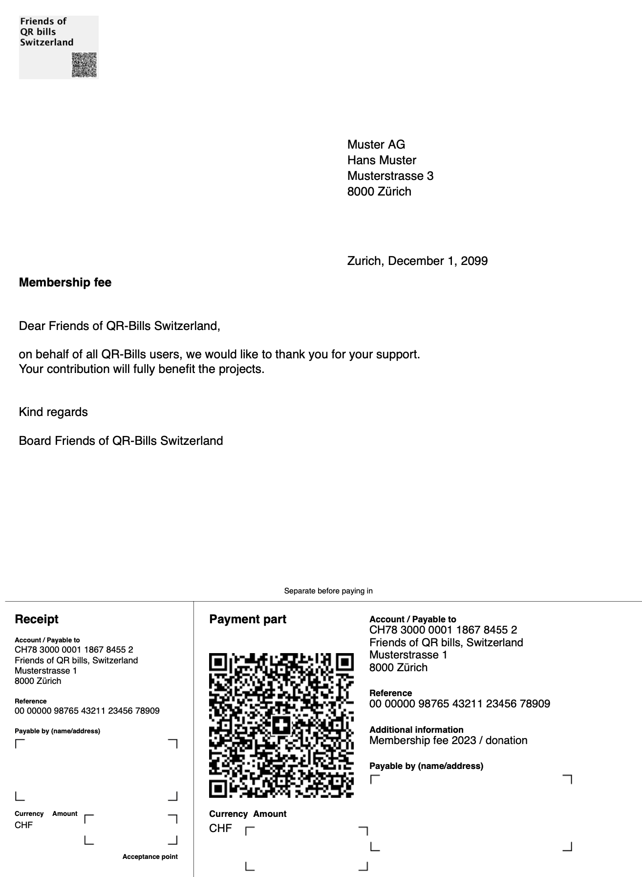 B.1 - Create QR bills PDF 3