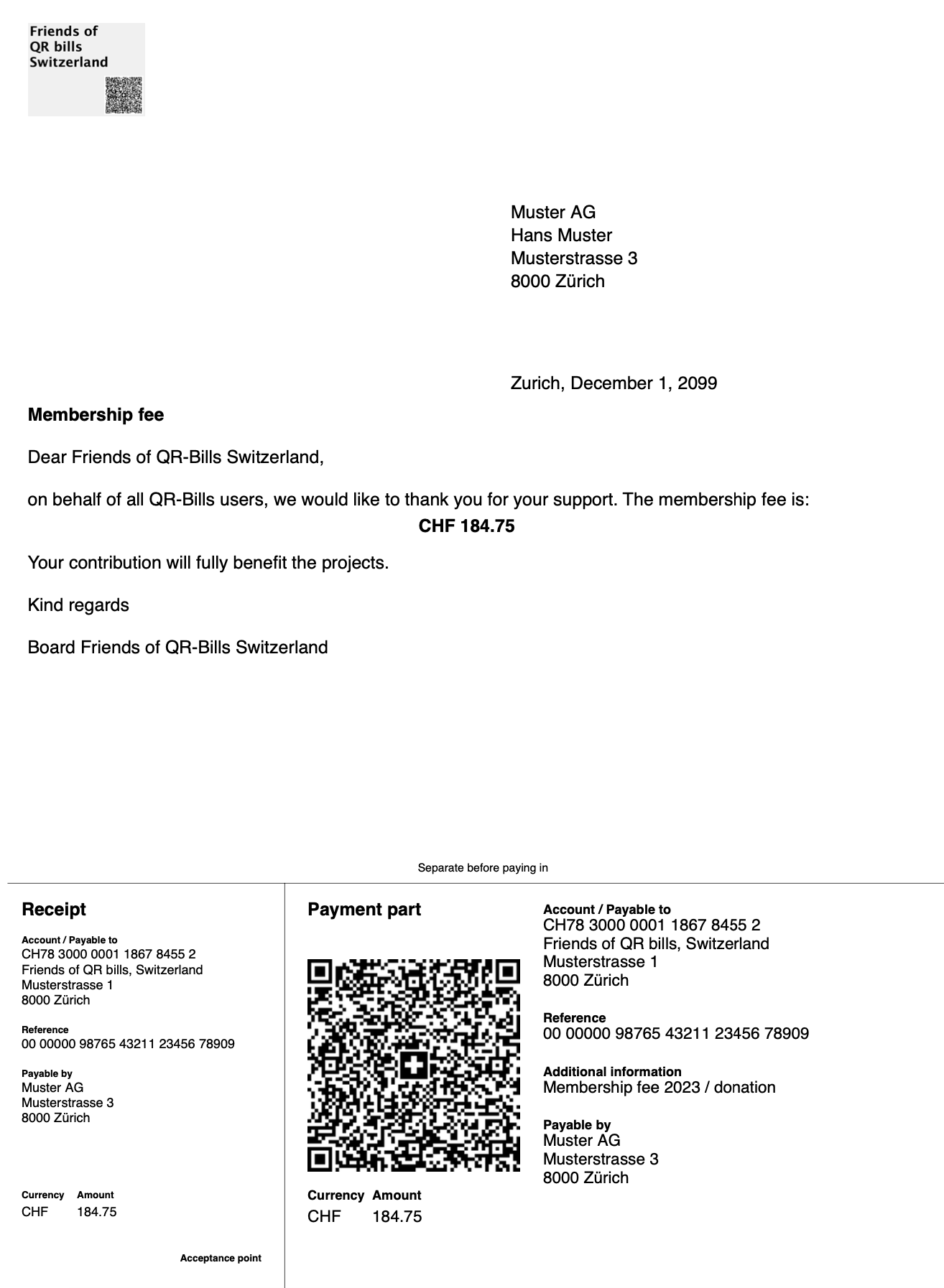 B.2 - Create QR bills PDF 3