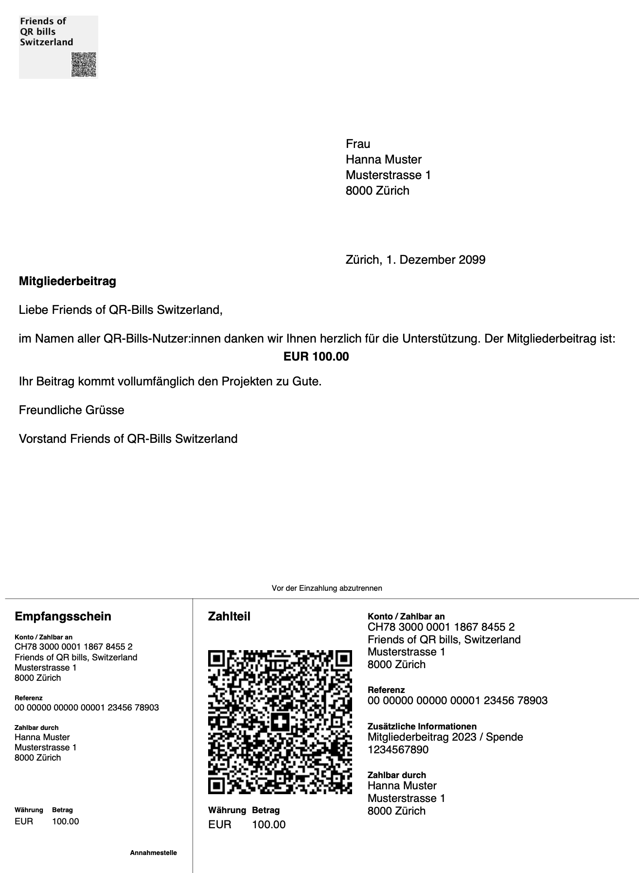 B.3 - Create QR bills PDF 1