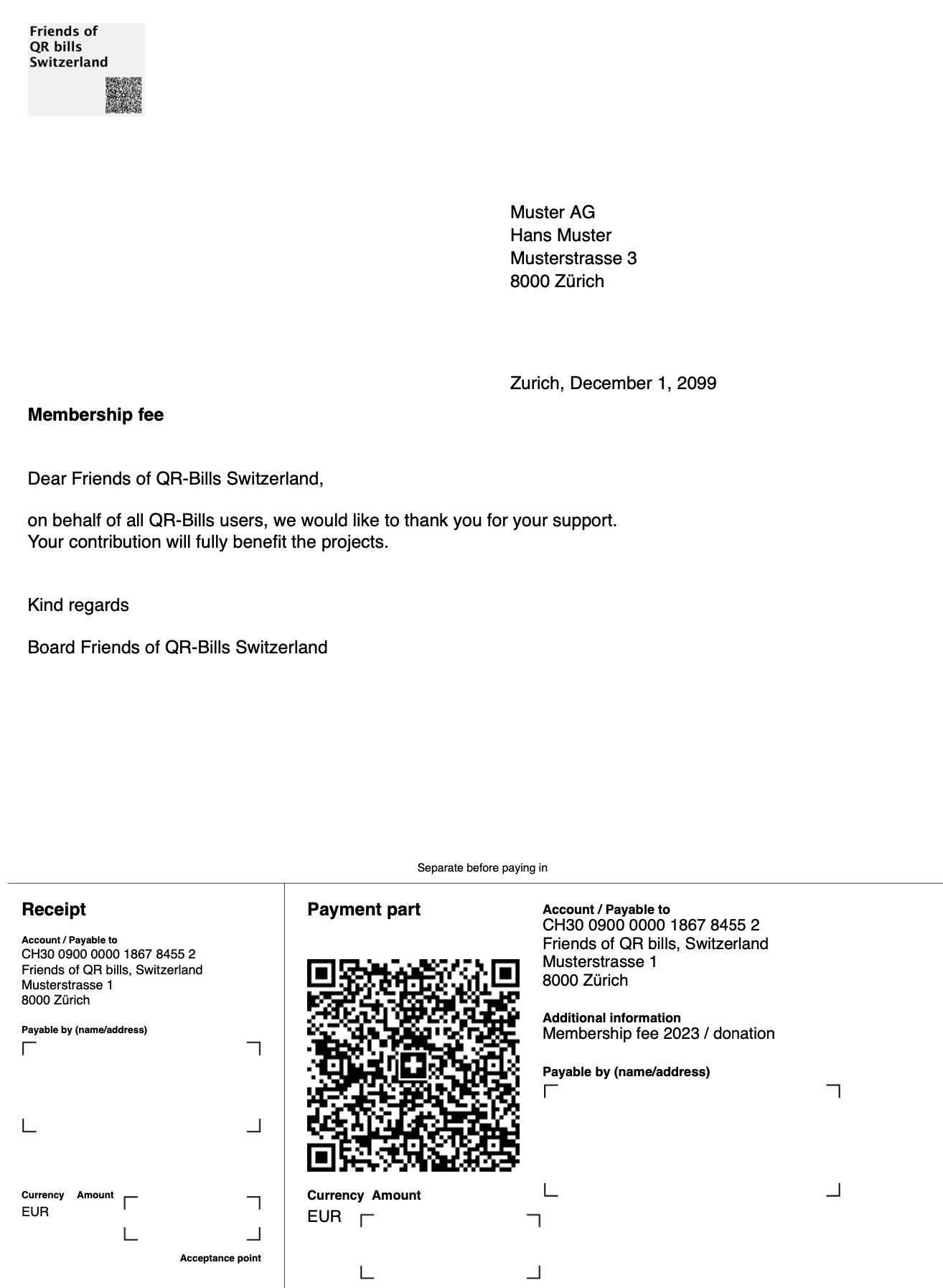 C.1 - Create QR bills PDF 3